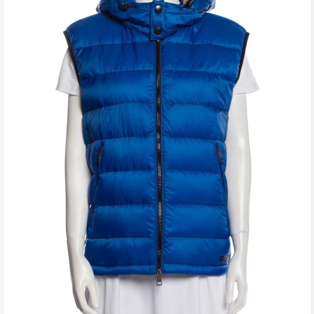 Burberry Blue Puffer Vest